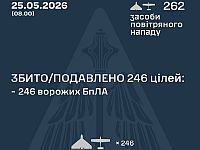 ВСУ: ночью перехвачены 246 из 262 БПЛА. МО РФ: сбиты 173 беспилотника
