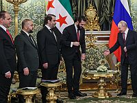 Встреча президента Сирии Ахмада аш-Шараа и президента РФ Владимира Путина. Москва, январь 2026 года