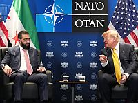 Президент Сирии Ахмад аш-Шараа и президент США Дональд Трамп