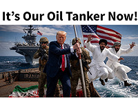"Удар по Харку" и "Теперь это наш танкер": Трамп опубликовал серию изображений, созданных ИИ