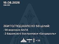 ВСУ: ночью сбиты 58 из 65 БПЛА