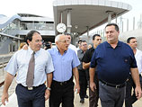 Министр транспорта Исраэль Кац во время открытия новой железнодорожной станции в Ришон ле-Ционе