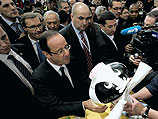 Франсуа Олланд с телохранителями (иллюстрация)