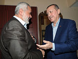 Глава правительства ХАМАС в Газе Исмаил Ханийя и премьер-министр Турции Тайип Реджеп Эрдоган. Анкара, январь 2012 года
