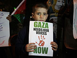 Акция в поддержку Газы. Рамалла, 13 марта 2012 года