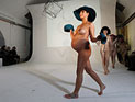 Сюрпризы недели моды в Лондоне: голая беременная королева красоты. ФОТО