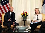 Глава МИД Франции Ален Жюппе и госсекретарь США Хиллари Клинтон
