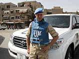 Наблюдатель ООН на месте теракта в Дамаске. 10 мая 2012 года