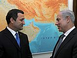 Премьер-министр Молдовы Влад Филат и премьер-министр Израиля Биньямин Нетаниягу. Иерусалим, 15.05.2012
