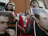 Акция в поддержку Ходорковского в России