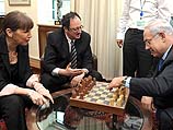 Премьер-министр Израиля Биньямин Нетаниягу и министр культуры и спорта Лимор Ливнат встретились 3 июня с гроссмейстером Борисом Гельфандом