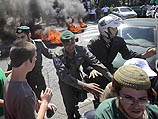 Для разгона участников демонстрации в Бейт-Эле военные применили шоковую гранату