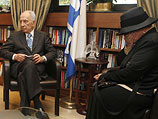 Встреча Переса с женой Полларда. Иерусалим, апрель 2012 года