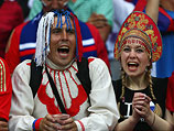 Российские болельщики на Евро-2012