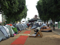 Полиция конфисковала палатки у пришедших протестовать на бульваре Ротшильда