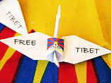 Надпись "Свободу Тибету"