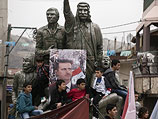 Демонстрация в поддержку Башара Асада в Мадждаль Шамсе
