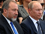 Авигдор Либерман и Владимир Путин. Нетания, 25 июня 2012 года