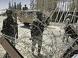 Египетские солдаты на КПП в Рафиахе