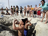 Саут Бич (Южный Пляж) в Майами (Флорида, США). Пивной конкурс