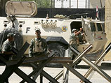 Египетские военные около ПП "Рафах"