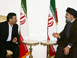 Президент Ирана Махмуд Ахмадинеджад и генсек "Хизбаллы" Хасан Насралла