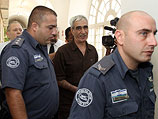 Лидер НФОП Ахмад Саадат в мировом суде Иерусалима. 9 сентября 2012 года
