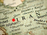 На карте Ирана обозначено примерно расположение ядерного объекта в Фордо