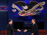 Митт Ромни и Барак Обама. Денвер, 3 октября 2012 года