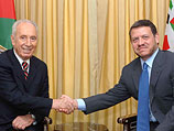 Президент Израиля Шимон Перес и король Иордании Абдалла II