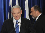 Биньямин Нетаниягу (лидер "Ликуда") и Авигдор Либерман (лидер НДИ)