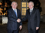 Премьер-министр Израиля Биньямин Нетаниягу и премьер-министр Франции Жан-Марк Эро. Париж, 31 октября 2012 года