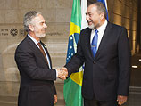 Министр иностранных дел Израиля Авигдор Либерман встретился 14 октября в Иерусалиме со своим бразильским коллегой Антонио Патриотой