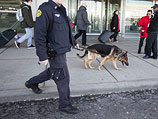 Сотрудник антитеррористического отдела полиции Нью-Йорка в аэропорту JFK