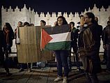 Около стен Старого города Иерусалима прошла манифестация против операции в Газе. 14 ноября 2012 года