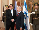 Глава правительства Чехии Петр Нечас и премьер-министр Израиля Биньямин Нетаниягу (архив)