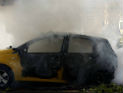 Самария: бутылка с горючей смесью сожгла автомобиль - пассажиры выскочили
