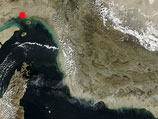 Порт Бандар Аббас (Иран) на спутниковой фотографии