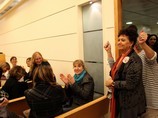 Представители профсоюза медсестер во Всеизраильском суде по трудовым конфликтам. Иерусалим, 19 декабря 2012 г.