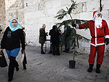 Рождественская елка у Яффских ворот Старого города возмутила ультраортодоксов