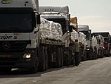 В сектор Газы доставлены 20 грузовиков строительных материалов и стали