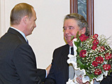 Владимир Путин и Рем Вяхирев. 2001 год