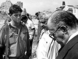 Ариэль Шарон и Менахем Бегин в Ливане. 1982-й год