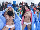 Голые снежные игры в Альтенберге. 23 февраля 2013 года