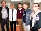 Представители "Красного Креста" в больнице "Зив". 20 февраля 2013 года