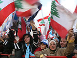 Участники ливанской оппозиции "Аль-Мустакбаль"