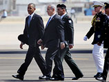 Биньямин Нетаниягу и Барак Обама. "Бен-Гурион", 20 марта 2013 года