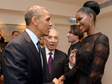 Барак Обама и Йетаиш (Тити) Эйнау. Иерусалим, 21 марта 2013 года