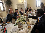 Прием в честь премьер-министра Кении Раилы Одинги. Иерусалим, ноябрь 2011 года
