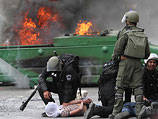Задержание арабских подростков во время беспорядков в Иерусалиме (архив)